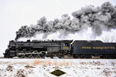 black train locomotive 